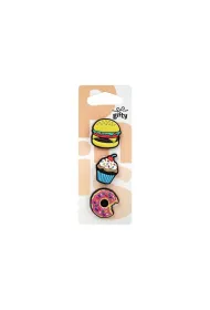 MFP Przypinki silikonowe fast food 3 szt