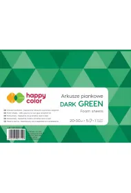 Happy Color Arkusze piankowe A4, ciemnozielone, 5 arkuszy 5 szt.