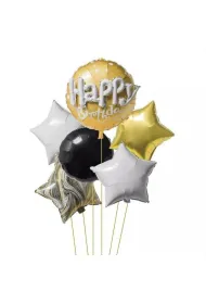 Mk Trade Zestaw balon�w „Happy Birthday” z�oty