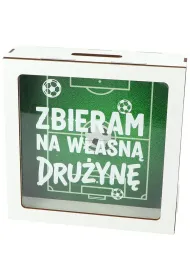 Skarbonka drewniana "na w�asn� dru�yn�" (17,5x17,5x5,5cm)