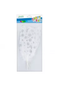 Craft with Fun Ozdobne brokatowe pi�rka 17-22 cm