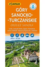 G�ry Sanocko-Turcza�skie. Okolice Sanoka mapa laminowana skala 1 : 50 000