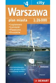 Warszawa plus 4 mapa samochodowa