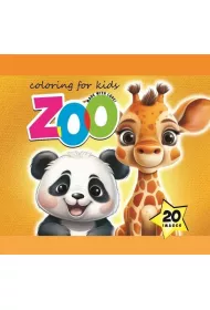 Kolorowanka 140x140 Zoo pomara�czowa 20 obrazk�w