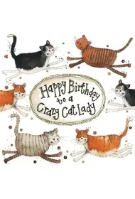 Alex Clark Karnet Urodziny Crazy Cat Lady Kociara