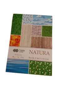 Happy Color Blok z motywami NATURA A4 30 motyw�w 80g 15 kartek