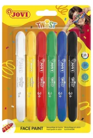 Farby do malowania twarzy JOVI w sztyfcie ze skuwk� 6 szt. mix kolor�w