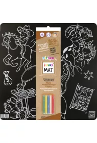 Strigo Funny Mat Black - Western + kreda 40x40 cm