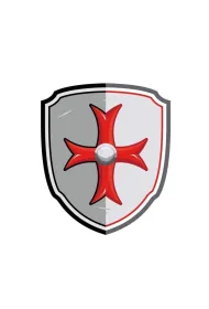 Tarcza rycerska z krzy�em malta�skim Papo