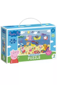Puzzle obserwacyjne 50 el. �winka Peppa. Wakacje Dodo