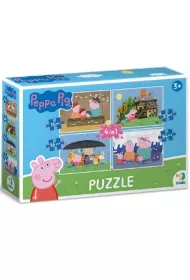 Puzzle 4w1 - Peppa Pig (16+20+36+54 el.) Dodo