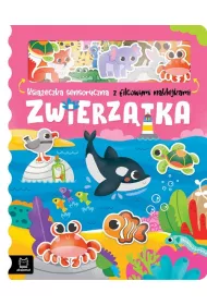Zwierztka. Ksieczka sensoryczna z filcowymi naklejkami