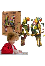 Puzzle drewniane eko 120 el. Papu�ki faliste A3 Maksik