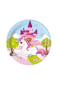 Procos Talerzyki papierowe Unicorn 20cm 8 szt.
