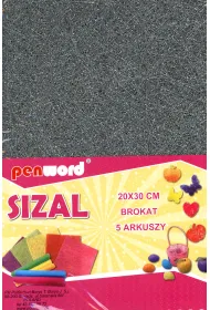 Polsirhurt Sizal w arkuszach brokatowy 20x30 '5