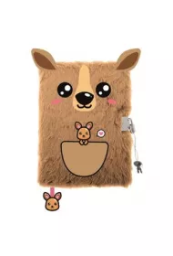 Pami�tnik A5 w�ochacz z k��dk� 3D My Little Friend Kangaroo 96 kartek
