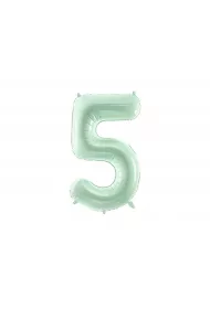 PartyDeco Balon foliowy 5 zielony 72cm