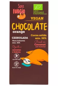 Super Fudgio Czekolada pomaraczowa 80 g Bio