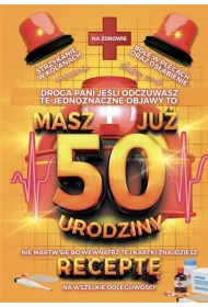 Yeku Karnet Urodzinowy z recept� 50