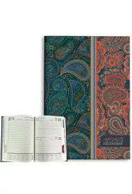 Kalendarz 2025 A5 dzienny Paisley jesie