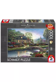 Puzzle 1000 el. PQ Thomas Kinkade Domek nad strumy Schmidt