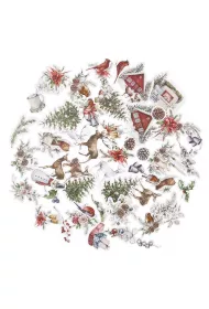 dpCraft Kszta�ty papierowe Lovable Chrismas 49 szt.