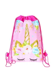 LeanToys Worek na buty Jednoro�ec Kwiaty r�owy