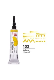 Rosa Farba akrylowa konturowa universal yellow 20ml
