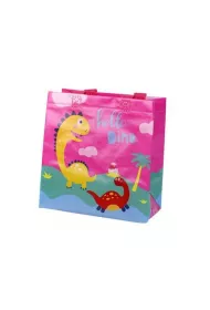 LeanToys Torba prezentowa Dinozaur r�owa 23x21,5x11cm