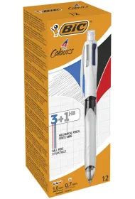 Bic D�ugopis 4 Colours z o��wkiem 12 szt.