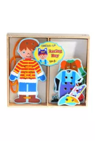 Puzzle Uk�adanka drewniana - Lacing boy. Anek