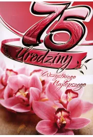 Art Nuvo Karnet 75 Urodziny