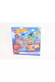Puzzle holograficzne Hot wheels 56 elementw Rms-Import
