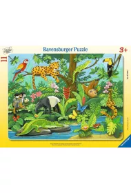 Puzzle 11 el. Co tu pasuje? Zwierz�ta lasu deszczowego Ravensburger