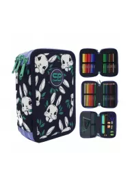 Pi�rnik 3-komorowy z wyposa�eniem Coolpack Jumper 3 game night bunny land