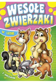 Kolorowanka z naklejkami. Weso�e zwierzaki w lesie 505