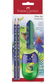 Faber-Castell Zestaw Dinozaur 2 o��wki Jumbo+temper�wka+gumka