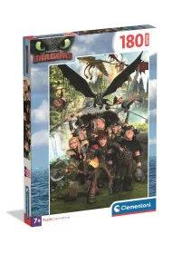 Puzzle 180 el. Super How To Train Your Dragon Clementoni