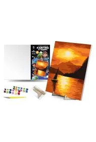 Qbee Malowanie po numerach - Zach�d s�o�ca 30x40cm
