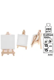 Artix Podobrazie mini + sztaluga 15x15 cm, 280g/m2