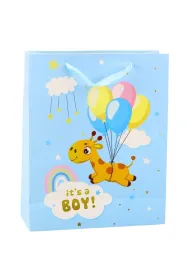 LeanToys Torba prezentowa It's A Boy 32x26x10cm