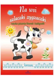 Na wsi. Szlaczki zygzaczki. Nauka pisania literek i kaligrafii
