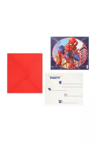 Procos Zaproszenia z kopertami Spiderman 6 szt.