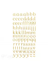 Dalprint Naklejki brokatowe alfabet 90szt