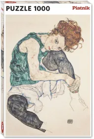Puzzle 1000 el. Schiele, Siedz�ca Kobieta PIATNIK