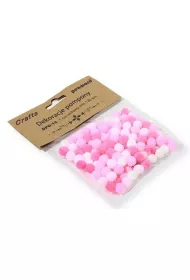 Penword Dekoracje pompony mix r�owy 1cm