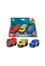 SOS Micro pojazdy ratunkowe, 3 rodz, 9cm Dickie Toys