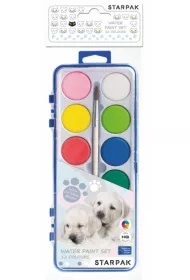 Starpak Farby akwarelowe + p�dzel Cuties 12 kolor�w