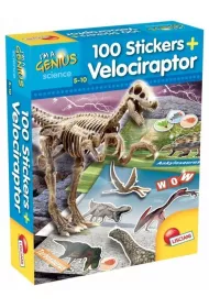 I`m a Genius Dino 100 Stickers Velociraptor * Lisciani