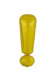 Amscan Balon foliowy znak ! Z�oty 28x86cm